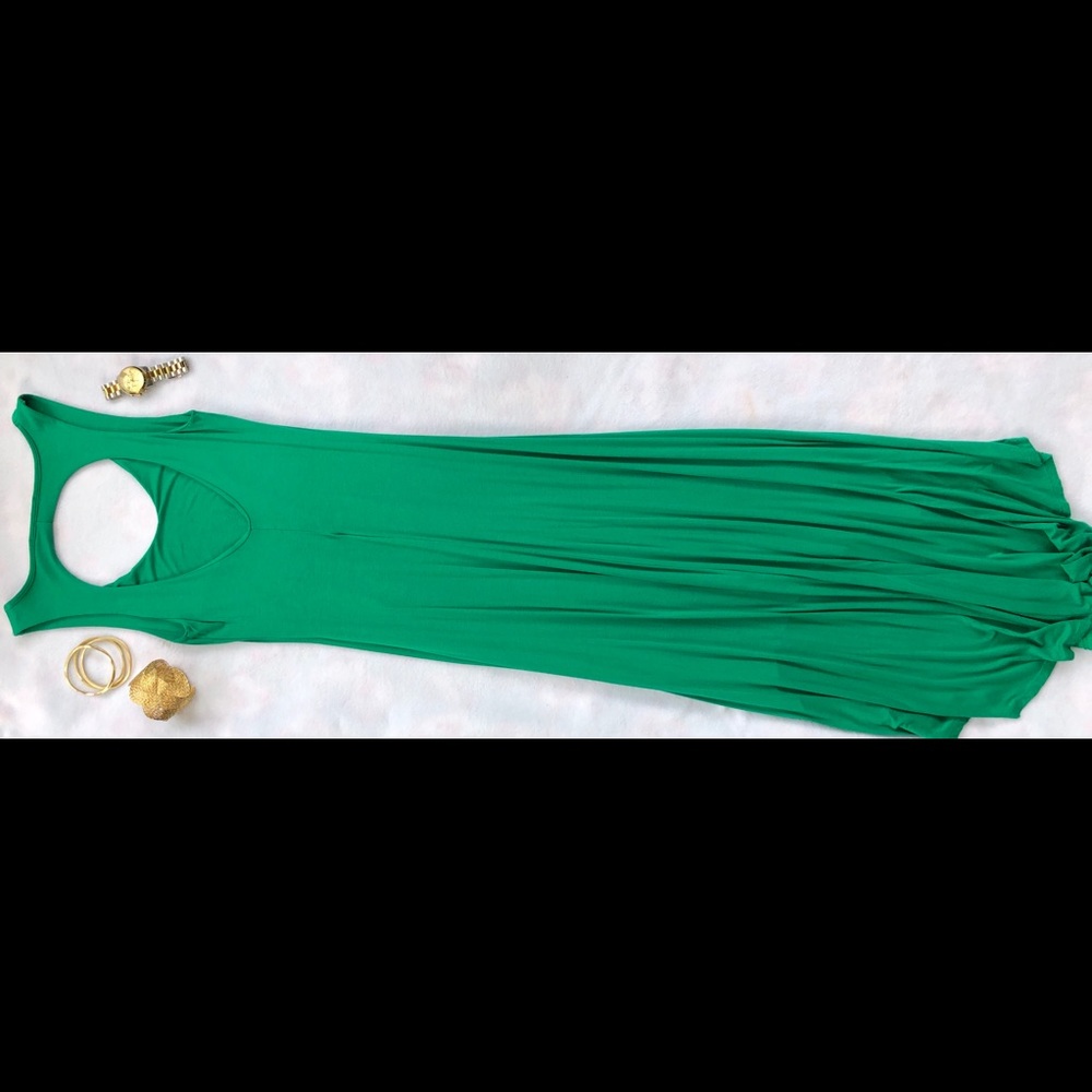 Kelly Green High Low Dress